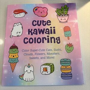 Cute Kawaii Drawing and Coloring Book